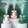 Air Humidifier with Light Humidity Display Large Capacity 3 Modes USB Humidifier Double Spray Ports Quiet Home Office Bedroom Essential Oil