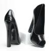 16cm High Block Heels Pumps Women Peep Toe Shoes Unisex Pole Dance Nightclub Sexy Shoes