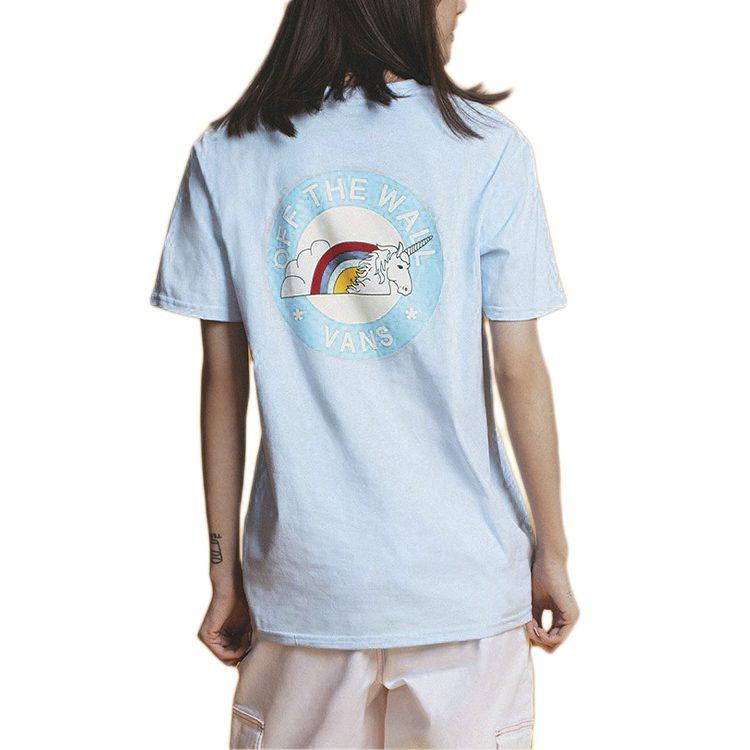 Vans T Shirt Women's Light Blue VN0A54IMUUU