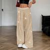 Sequin Pants Women Stretchy High Waist Wide Leg Pant Casual Loose Glitter Trousers Bling Party Clubwear