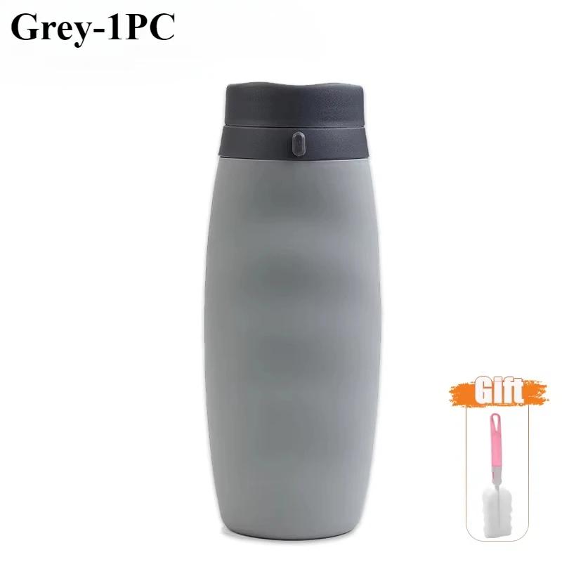 

Silicone Folding Bottles High Temperature Resistant Portable Creative Travel Folding Water Cup Camp Fitness Sports Kettle
