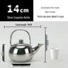 Stainless Steel Teapot Kettle with Filter - Flat/Spherical Base, Exquisite Design