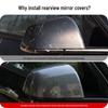Tesla Model Y Carbon Fiber Rearview Mirror Cover Shell