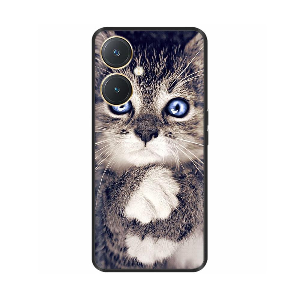 For Vivo Y27 Case Black Cover Skull Wolf Silicone Soft Back Cases For Vivo Y27 5G Phone Case VivoY27 Y 27 2023 Protective Shell