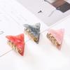 1 PC Koreanische Mode Kinder Acryl Dreieck Haar Zubehör Clips Schöne Mädchen Haar Klaue Nette Candy Farbe Haarnadeln Ornamente