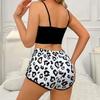 Popular Sexy Pajamas Ebay Popular Leopard Print Suspenders Two-piece Set Execution
