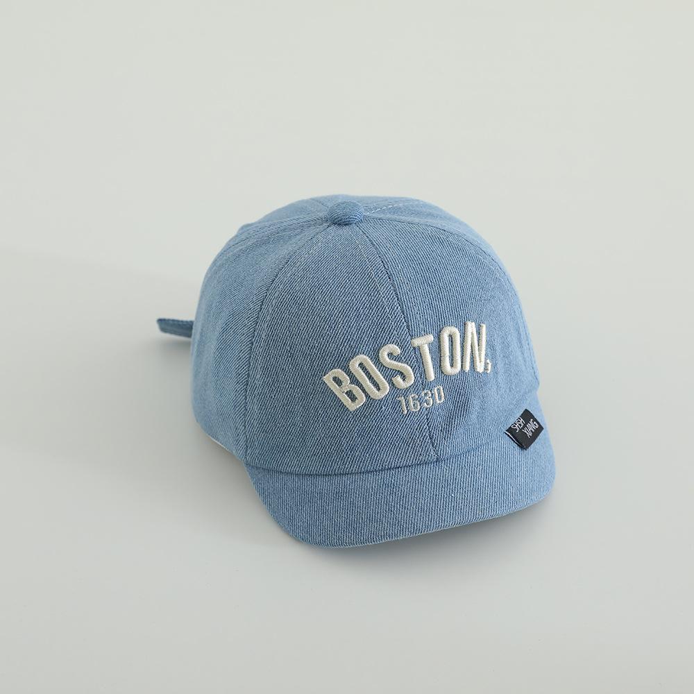 Summer Boy Girl Short Brim Duck Tongue Caps 48-50cm Letter Baby Spring Baseball Caps Outdoor Kids Sunscreen Duckbill Hats