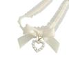 Cute Collar Lolitas Vintage Lace Choker For Women Gothic Bow Knot Bell Necklace