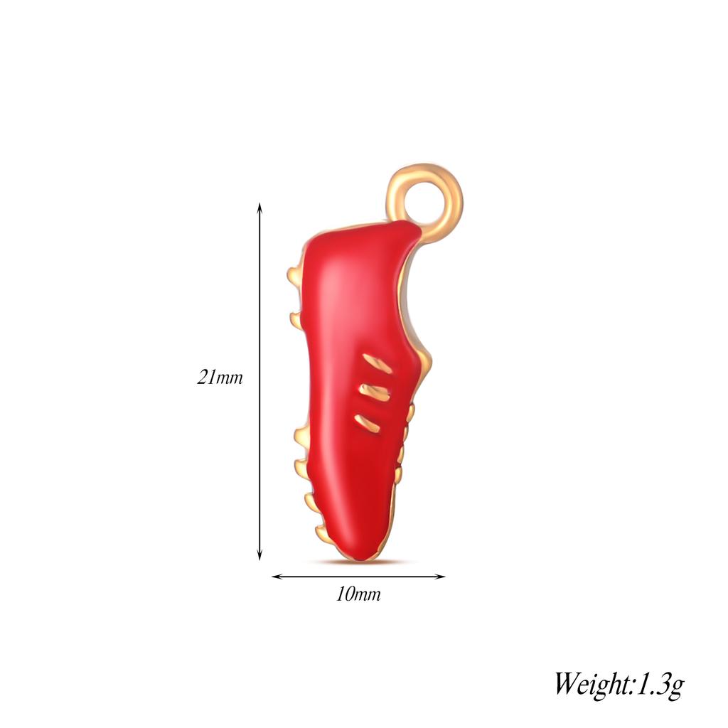 4Pcs Enamel Women Boot High heels Charms Stainless Steel Pendant for DIY Jewelry Making Accessories