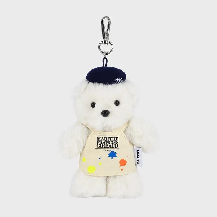 MARI BEAR KEYRING ivory