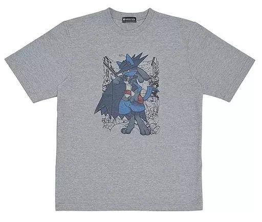 Pokemon Lucario Halloween Festival T T-Shirt Gray M Size Cotton 2019 Release 3XL