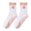Cotton Pilates Socks Breathable Mid Tube Socks New Cherry Embroidery Socks