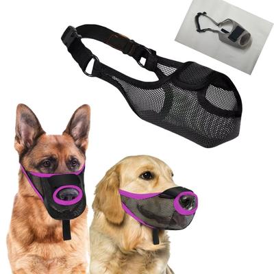 New Soft Mesh Dog Muzzle Breathable Prevents Biting Pet Muzzle with Nose Frontopening Adjustable Dog Mouth Cover for Most Dogs