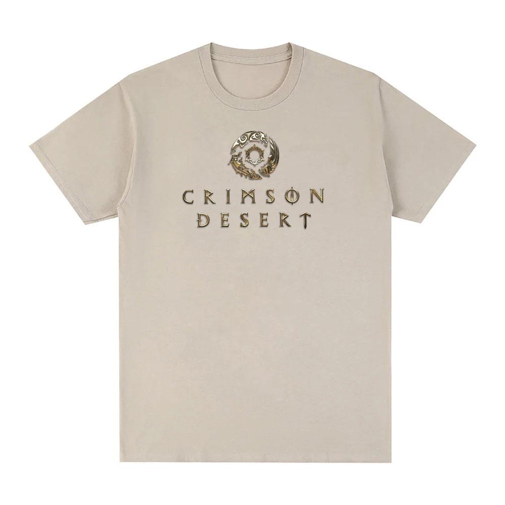 Crimson Desert Game Logo Print Tshirt High Quality Action Adventure Game TShirt SpringSummer Casual Comfortable Cotton Tee