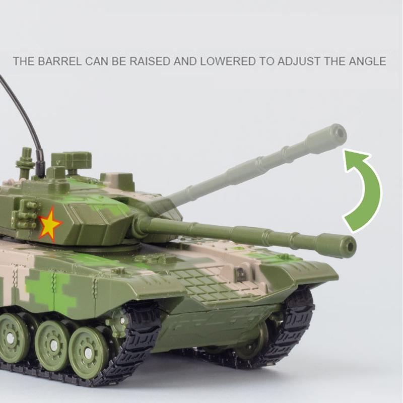 1/32 Scale SWAT 99B / M1A2 / Leopard 2 Diecast Tank Model Toy, Pull Back Toy Vehicle with Sound and Light for Kids Toddler Boys Girls Gift Collection
