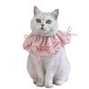 Cat Bib Collar Pet Bandana Scarf Accessories with Bow Adjustable Cat Dog Princess Costume for Christmas Birthday Party Decoration