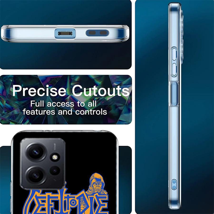 Metal Band D-Death Phone Case For Redmi 12 13C 12C 15C 9 10 10C Note 13 Pro Plus 14 15 Pro 9T 9C 9A TPU Soft Cover Clear Cell Ca