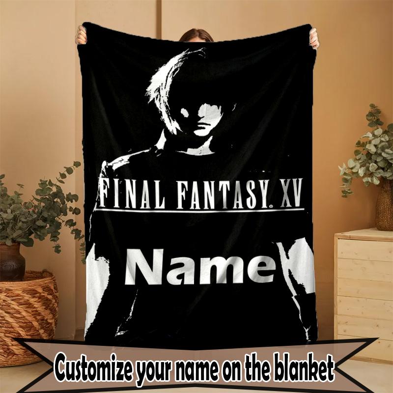 Custom Name Personalized Final Fantasy Print Blanket, Home Decor, Bedroom, Sofa, Camping, Couch, Gifts for Birthday ChristmasEnthusiasts