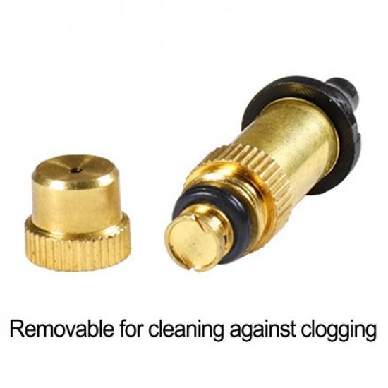 Adjustable Copper Garden Sprinklers for Fine Mist Watering Up to 1 Meter