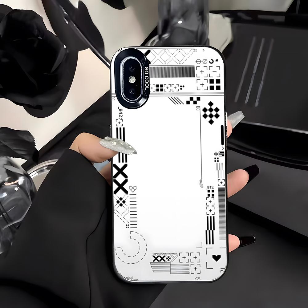 Printstream Patten Phone Case For IPhone 17 Air 16 E 15 14 Plus 13 12 11 Pro Max Colored Silver Cover