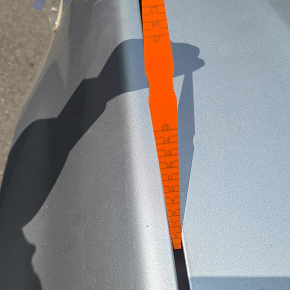 Panel Gap Alignment Gauge Portable Orange Auto Measuring Tool 1-18mm Aperture Scale Wedge Feeler