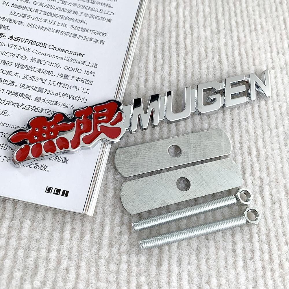 3D-Metall-Emblem für den vorderen Kühlergrill des Autos, R-Typ, Aufkleber mit Logo für Honda CIVIC FD2 FD FA 5 Mugen