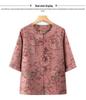 2026 Spring/Summer Slimming Printed Shirt for Plus Size Middle-Aged & Elderly Women