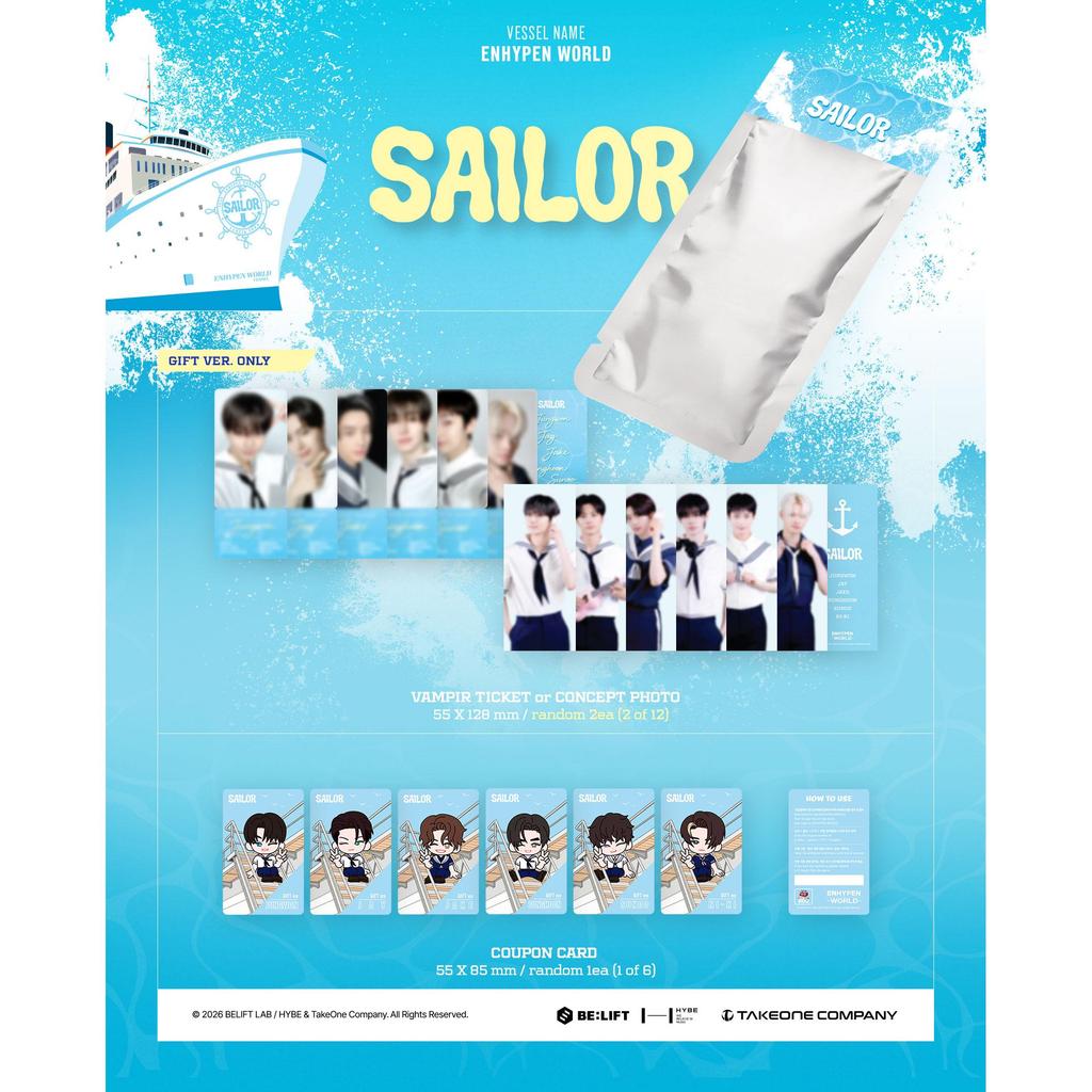 [Pre-order] ENHYPEN WORLD Coupon Card Collection [Marine Boy]