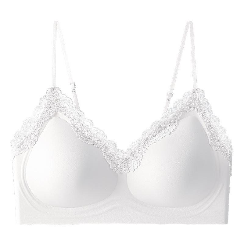 Comfortable Lace Push-Up Seamless Bra: Wireless, Breathable, Anti-Sagging, Beautiful Back Design for Women.