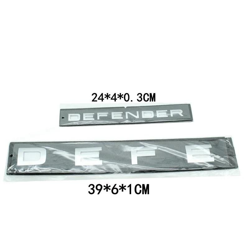DEFENDER Letters Sticker  Decal Car Trunk Badge Front Hood Bonnet Emblem For Defender Auto Accessories