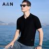 Antonio Men's Old Money Style Linen-Silk-Cotton Blend Polo Shirt