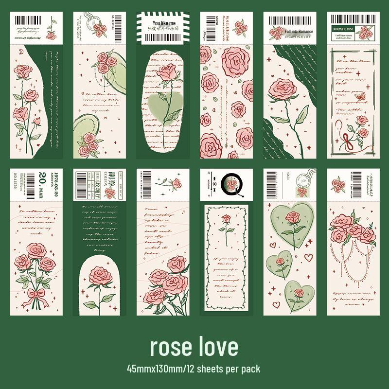 Zao Mo Ретро Мультяшная Роза Закладка - Серия  Обещание Розы