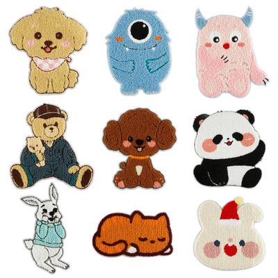 Cartoon Animal Embroidery Patch - Hand-Sewn Cloth Accessories, Non-Adhesive