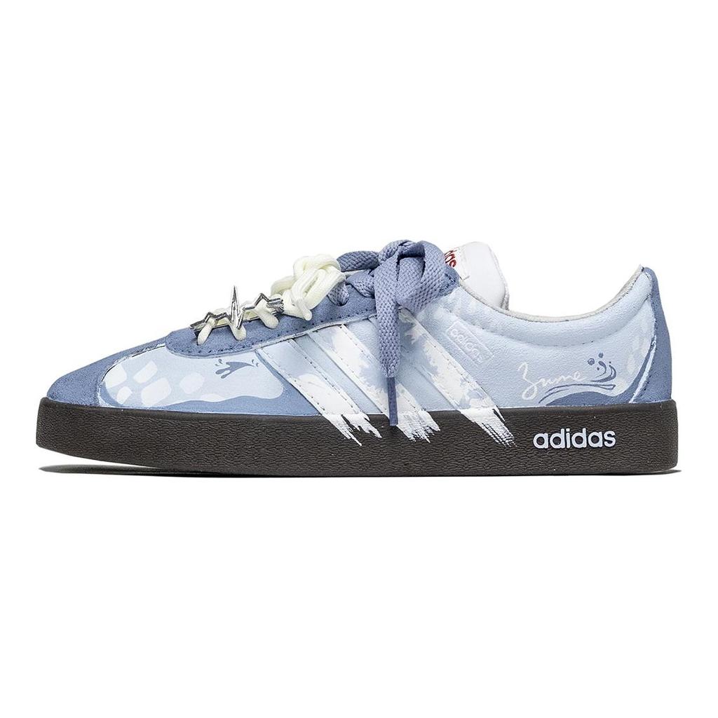 adidas VL COURT 2.0 Low Top Skateboard Shoes Unisex Blue HQ1802(Team584-)