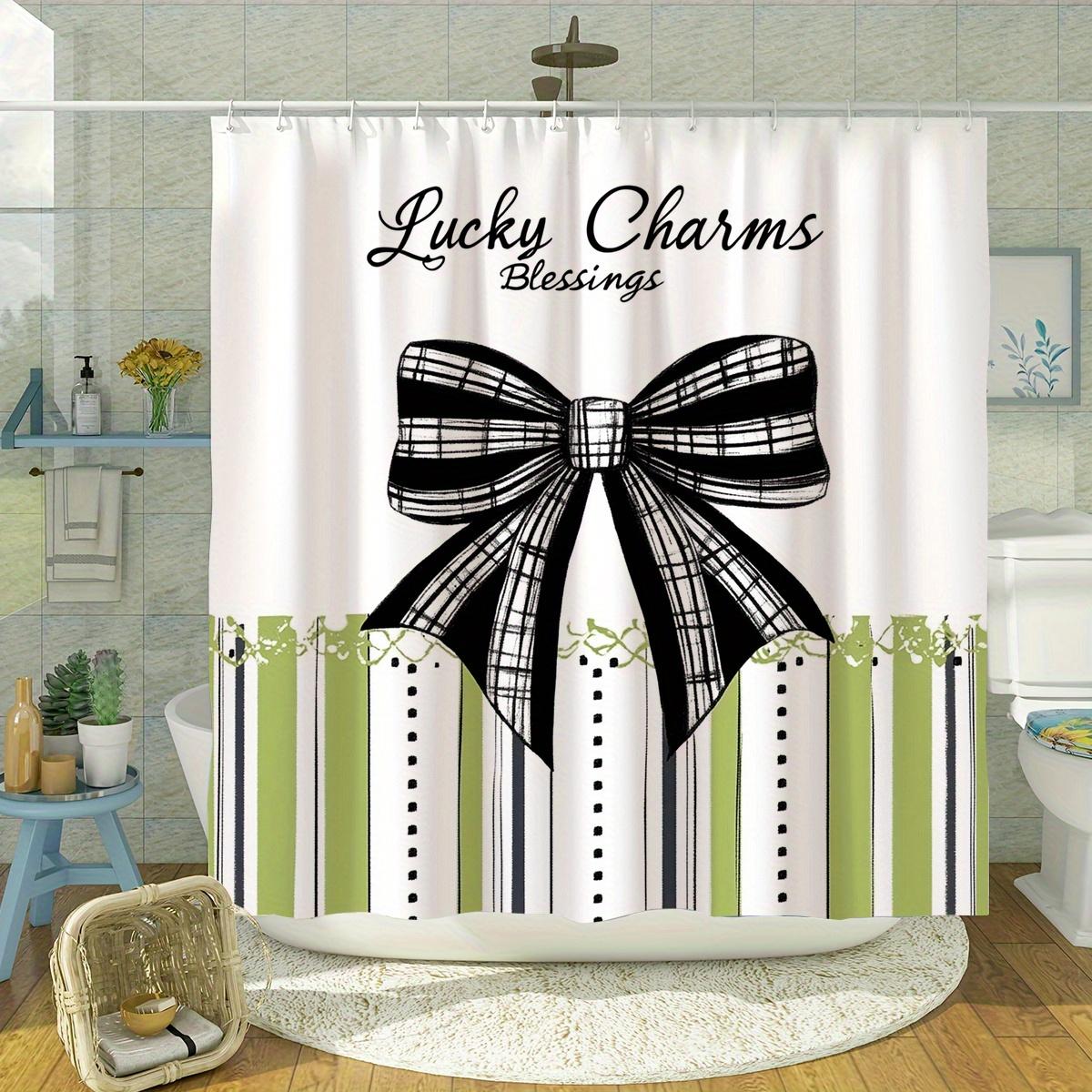 

1 St. Patrick S Day Shower Curtain - Polyester With Hooks, Machine Washable, All Seasons Bathroom Decor, Curtain W60H190(CM)-1 Pcs