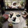 Cartoon Animals Pattern Round rug,Carpet Rug for Living Room Bedroom Playroom ,Non-slip Floor Mat,Holiday Gifts and Birthday Gifts.