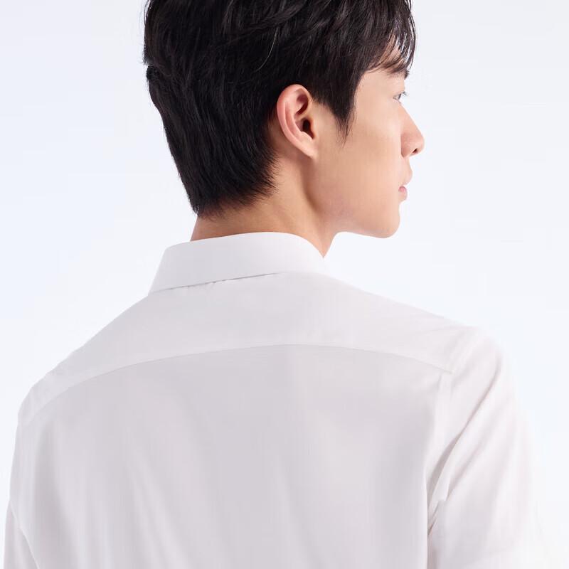 JOEONE Men's Antibacterial Wrinkle-Free Modal Short-Sleeve Shirt