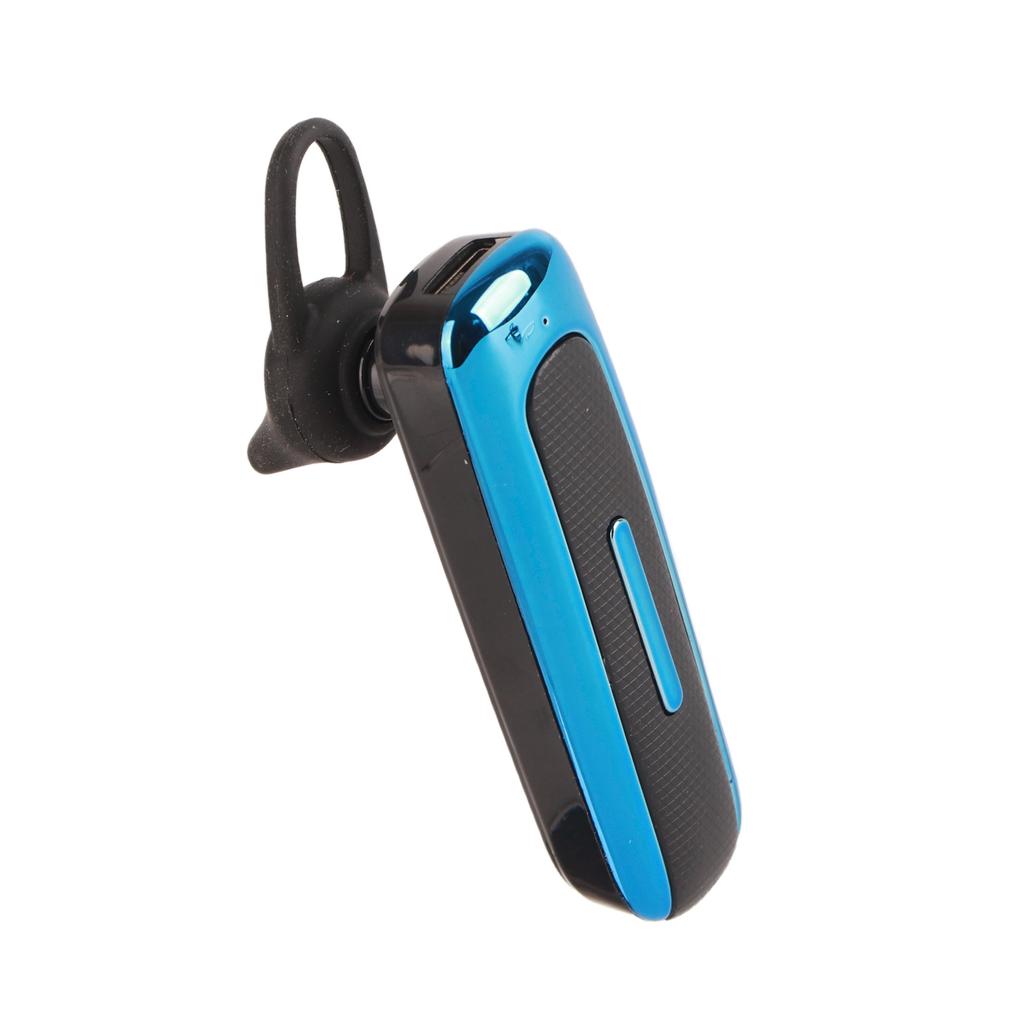 Bluetooth Wireless in Ear Earphone Single Ear Hanging Business Earbuds for DrivingBlack Blue