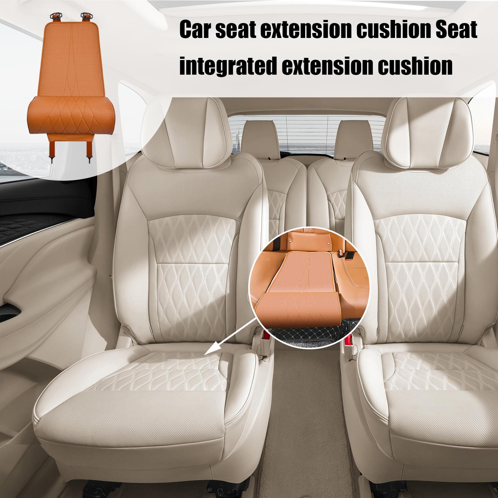 Car Seat Extender Chair Extension Cushion Leg Pressure Support Seat Extender Cushion For Work Home Road Trip Buses Chair nero