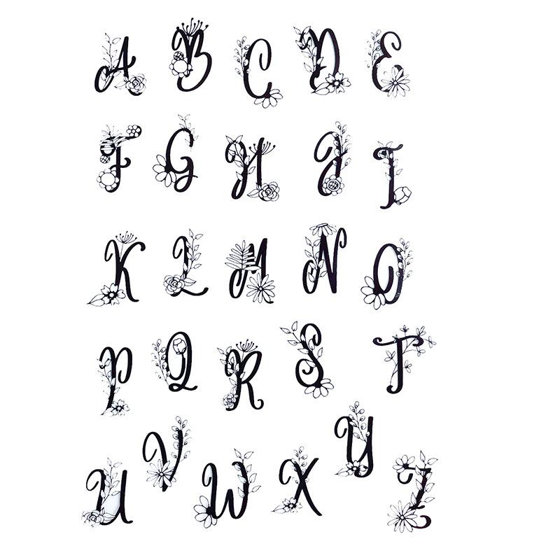 Vintage Stamp Transparent Silicone Stamp Floral Fruit Egnlish Word Building Stamp for DIY Decroative Scrapbook Journal Student