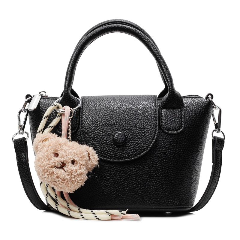 Spring and summer new products, high-end fashion lychee pattern texture handbag bag, femininity versatile commuter messenger bag