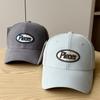 New spring and summer sun protection large brim letter-printed baseball cap for men, Korean style couple's baseball cap for women, trendy