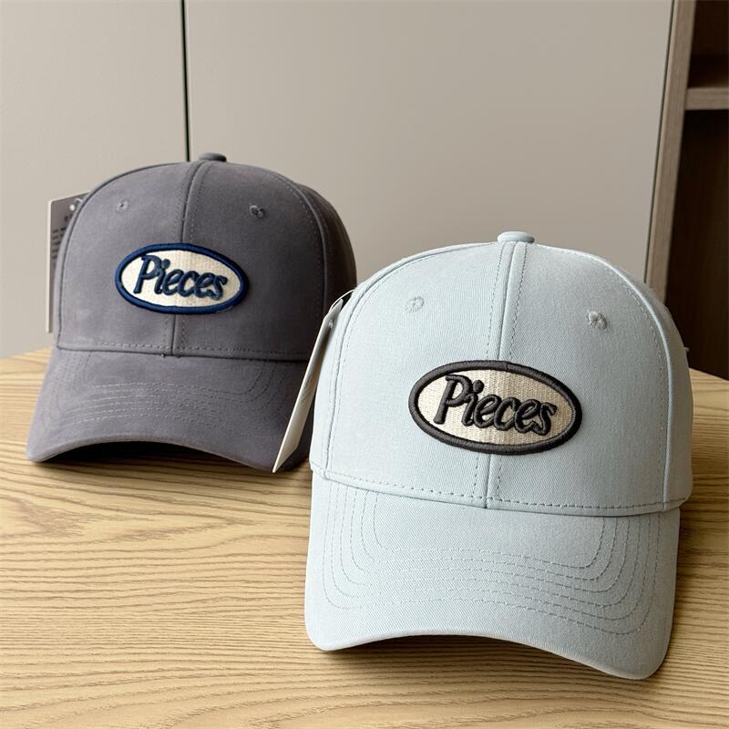 New spring and summer sun protection large brim letter-printed baseball cap for men, Korean style couple's baseball cap for women, trendy