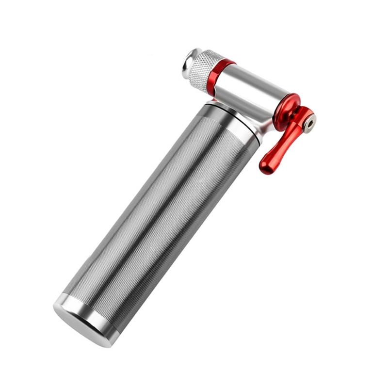 Aluminum CO2 Pump Tire Tube Mini BMX Bicycles Pump CO2 Cartridges Bicycles Schrader Presta Adapter Bike Pump Inflator