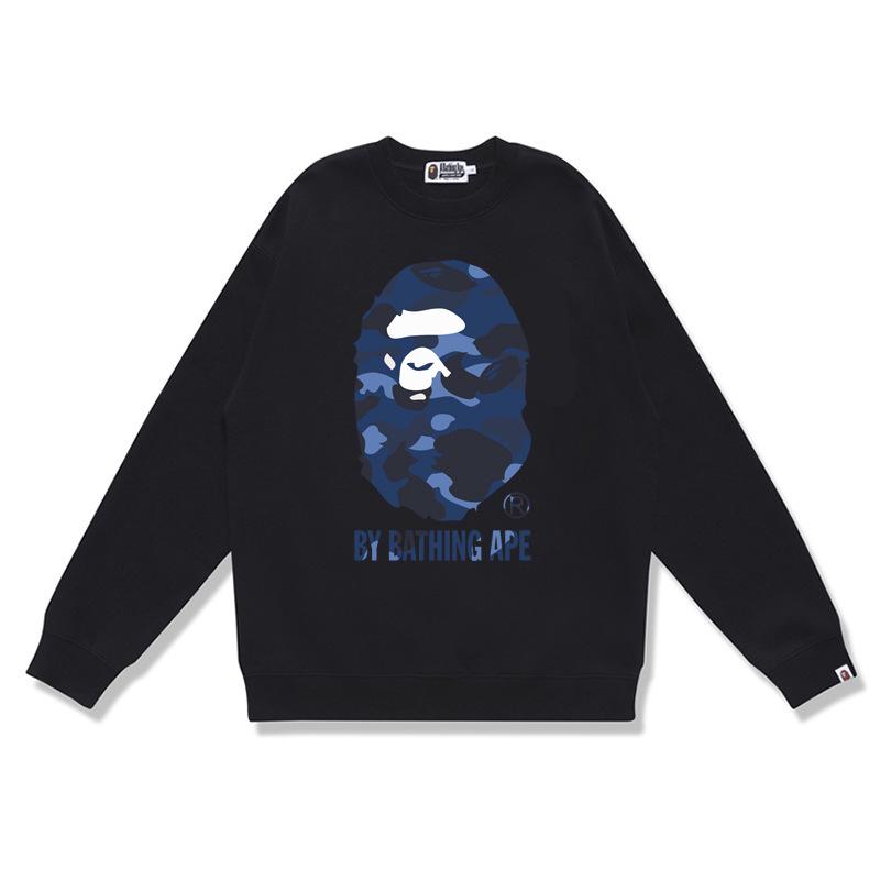 Herrtröja med lång ärm, boktryck och frotté - Höst/Vinter Casual Pullover Trendig Topp