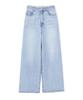 Body Flared Denim Pants [Proportion Dressing] High-waisted