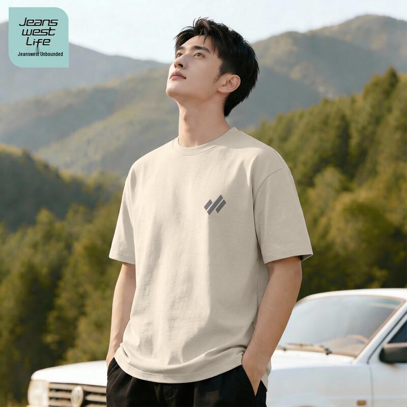 JEANSWEST LIFE Men s Textured Cotton Loose Fit T-Shirt XL