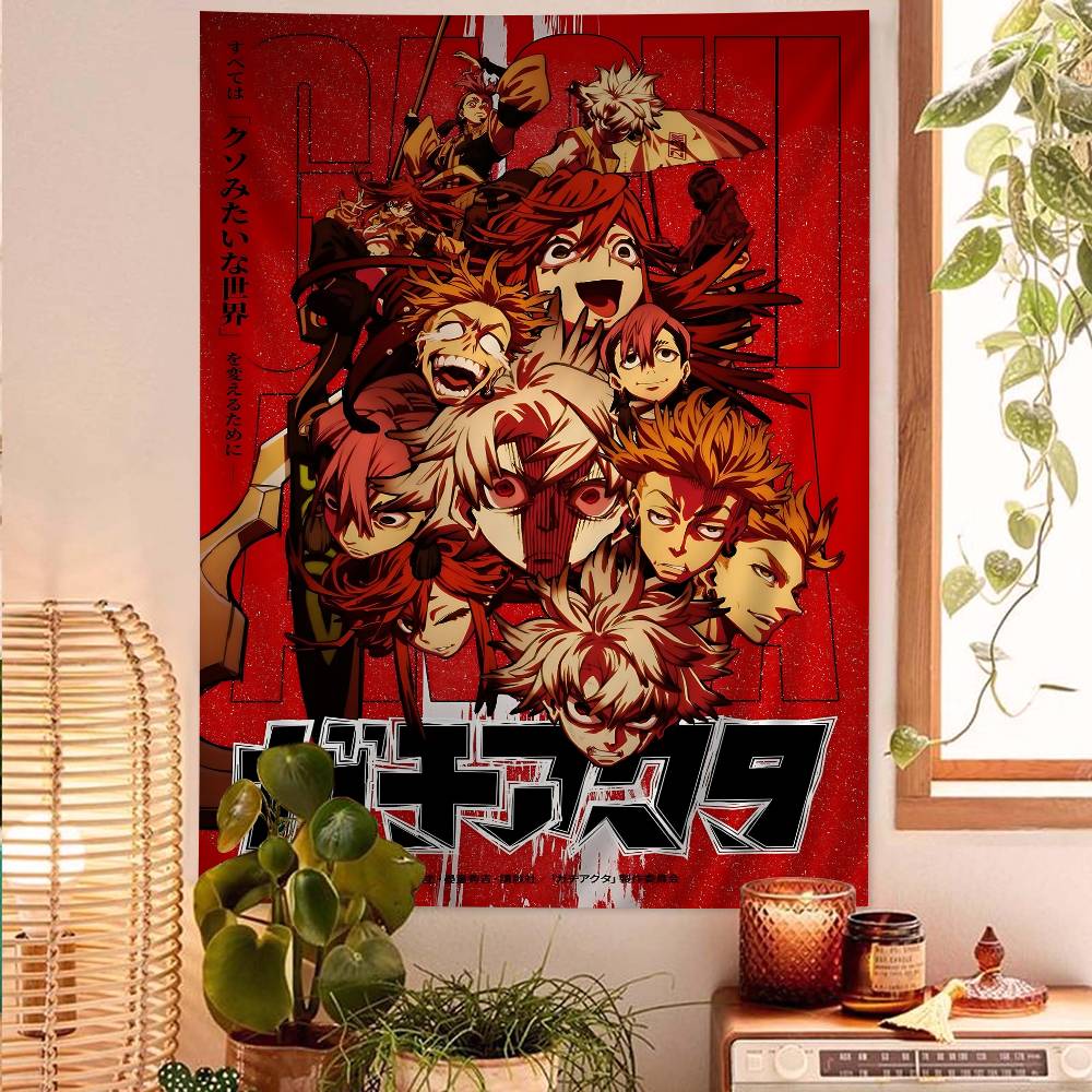 

Anime GGachiakuta Cartoon Tapestry Wall Hanging Decoration Household Home Decor 74x94cm(29x37in)