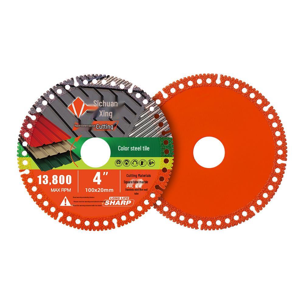 Multi-functional Angle Grinder Blade for Cutting Tile, Marble, Metal, Stainless, and Color Steel