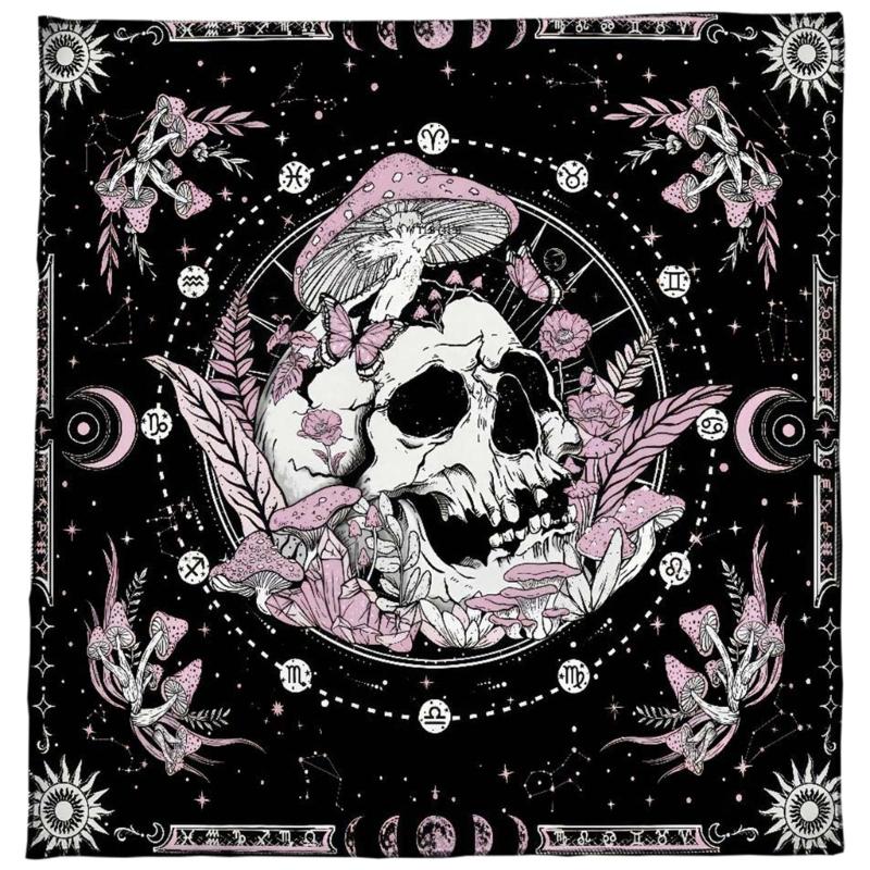 

Comfortable Tarot Tablecloth Witchcrafts Table Cloth for Tarot Enthusiasts Table Cover Prolonged Use Tablecloth B 50x50cm